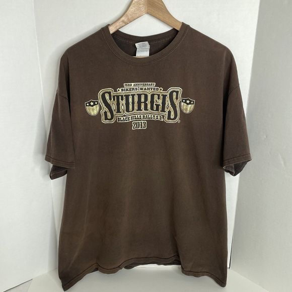 Gildan Other - Sturgis Black Hills Rally 2013 T-Shirt, XL, Brown, Gildan, Short Sleeve, Graphic